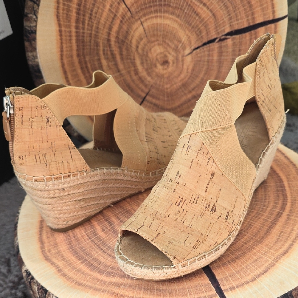 Gentle Souls Natural Cork Wedges